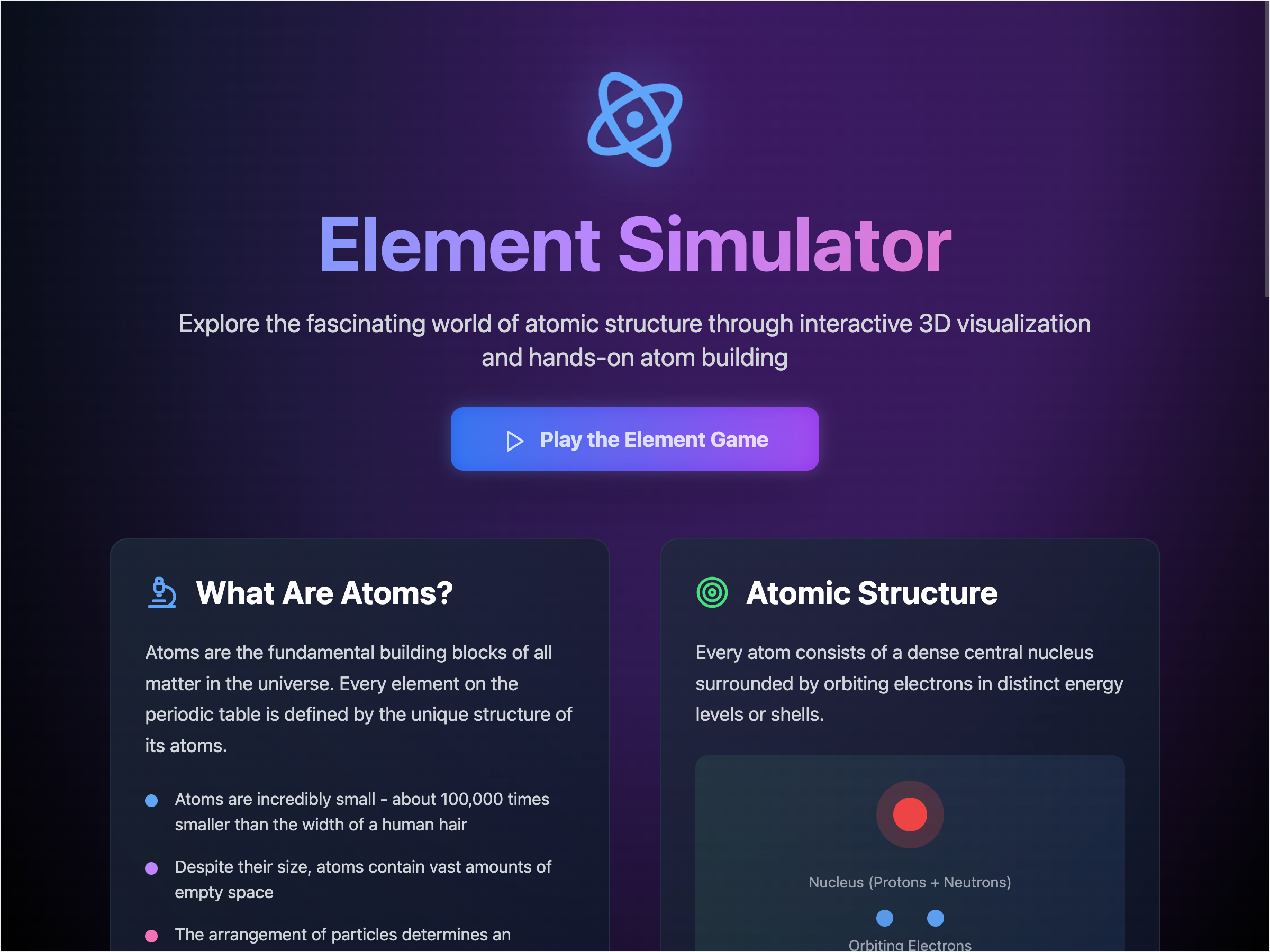 Element Simulator
