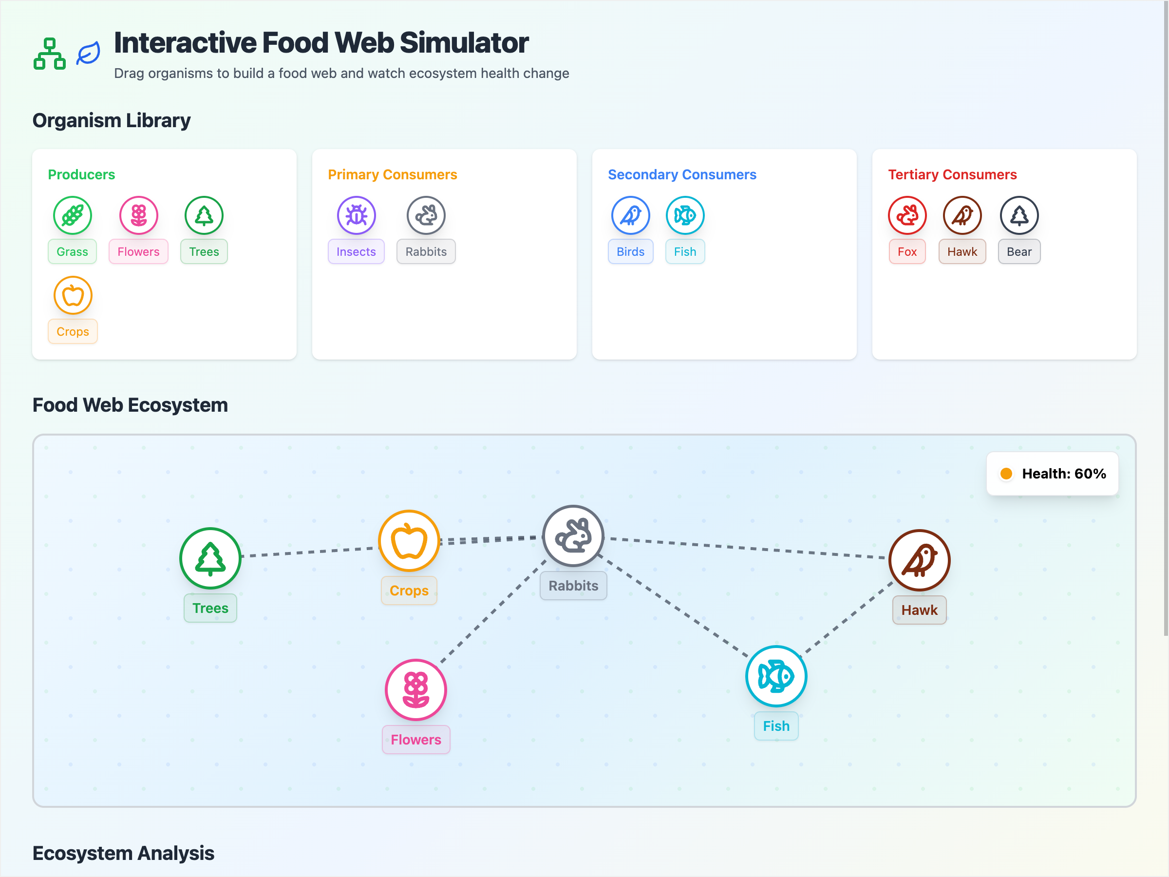 Food Web Builder